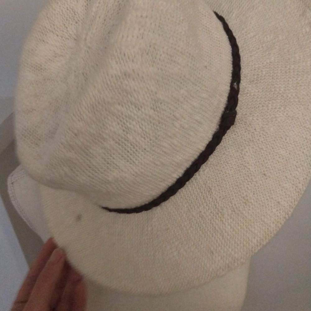Off White wide brim cotton hat